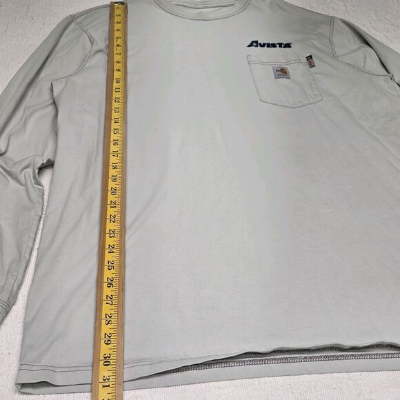 Carhartt Grey Fire Pyro Safe Antex Cat 2 Men XL Tall Industrial Safe Work Shirt - Picture 8 of 8